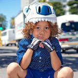 Crazy Safety Capacete de Criança 49-55cm Tigre Branco 100101-03-01