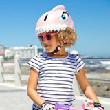 Crazy Safety Capacete de Criança 49-55cm Tubarão Rosa 100501-02-01