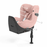Cybex Cadeira-Auto SIRONA T i-SIZE Plus Peach Pink