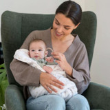 Doomoo Manta Dream em Algodão Orgânico Flower Yellow 75x100 5DS34