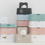 FunkyBox Caixa Toalhetes Azul Pastel Estrelas FB42