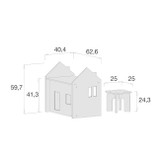 Alondra Conjunto Montessori Mesinha e Cadeira Bege U33MES-7753