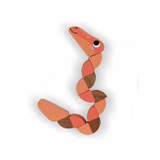 Janod Brinquedo Articulado Serpente Rosa +2 Anos J04018