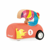 Janod Carrinho de Corrida Nº 1 Coral +2 Anos J03356