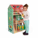 Janod Casa de Bonecas Happy Day em Madeira +3 Anos J06580