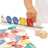 Janod Jogo de Classificação de Formas e Cores Pássaros +2 Anos J05089