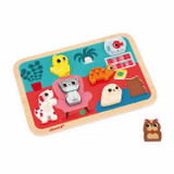 Janod Puzzle Chunky Animais de Estimação +18M J07122