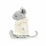 Jellycat Peluche Ratinho com Casaco Branco 17cm +0M COM3CM