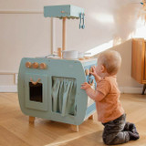 Label Label Cozinha Bistro em Madeira Green +3 Anos LLWT-34758