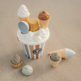 Little Dutch Conjunto de Brinquedos de Praia Gelados Vintage +18M