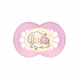 MAM 2 Chupetas Night Látex Coelho Rosa +6M S107