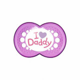 MAM 2 Chupetas Style Silicone I Love Mummy/Daddy Rosa +6M