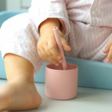 MinikOiOi 3 Palhinhas em Silicone + Escova Pinky Pink 261101110016