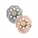 BIBS 2 Chupetas Boheme Látex Redonda Cloud/Blush 6-18M