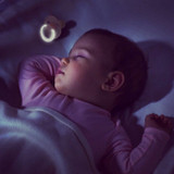 BIBS 2 Chupetas Colour Glow Látex Redonda Iron/Baby Blue 0-6M