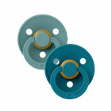 BIBS 2 Chupetas Colour Látex Anatómica Island Sea/Forest Lake 0-6M