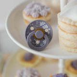 BIBS 2 Chupetas Colour Látex Redonda Capel Fossil Grey/Mauve 0-6M