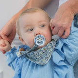 BIBS 2 Chupetas Colour Látex Redonda Chamomile Baby Blue/Steel Blue 6-18M