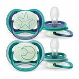 Philips AVENT 2 Chupetas Ultra Air Night Estrela/Lua 6-18M SCF376/13