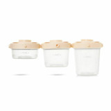 Saro 3 Recipientes Herméticos Creme 25642