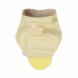 Saro Babete Bandana Reversível com Mordedor Amarelo 16545