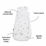 Snüz SnüzPouch Saco de Dormir Grey Stars 0-6 2.5 TOG SW007BB