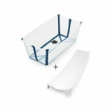 Stokke Banheira Flexi Bath + Suporte Recém-Nascido Transparent Blue