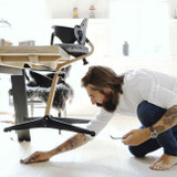 Stokke Cadeira de Papa Nomi Madeira Natural Anthracite 626504