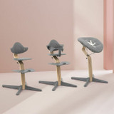 Stokke Cadeira de Papa Nomi Madeira de Carvalho Grey 626603