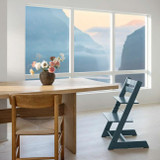 Stokke Cadeira de Papa Tripp Trapp Madeira de Faia Fjord Blue 100138