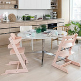 Stokke Cadeira de Papa Tripp Trapp Madeira de Faia Serene Pink 100134