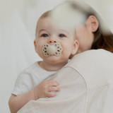 BIBS 2 Chupetas Infinity Silicone Anatómica Ivory/Blush 6-18M