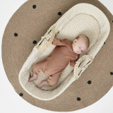 TLGS Alcofa em Folha de Palma Orgânica e Colchão Linen Rice FN010H