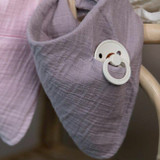 BIBS Babete Bandana Algodão Dusky Lilac