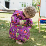 Tidy Tot Babete Longo Roxo com Bolsa de Transporte SKU51