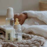 BIBS Biberão Vidro Tetina Redonda Fluxo Lento Ivory 110ml