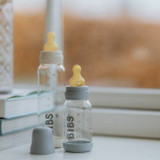 BIBS Biberão Vidro Tetina Redonda Fluxo Lento Ivory 225ml