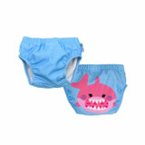Zoocchini 2 Fraldas Natação UPF50+ Tubarão Rosa 6-12M ZOO-014-019/S