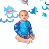 Zoocchini Camisola de Manga Comprida Tubarão 12-24M ZOO-019-001/L