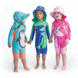 Zoocchini Chapéu de Abas Proteção UPF50 Dinossauro 6-24M ZOO-015-009