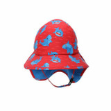 Zoocchini Chapéu de Abas Proteção UPF50 Tubarão Azul 6-24M ZOO-015-001