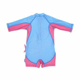 Zoocchini Fato de Banho Manga Comprida Tubarão Rosa 12-24M