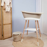 bébé-jou Banheira Sense LED + Suporte + Espreguiçadeira Taupe BSE1030501