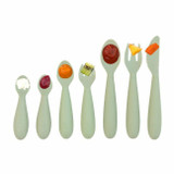 ezpz Conjunto de Utensílios de Desenvolvimento Verde Nórdico EUDUS001