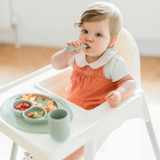 ezpz Pack de 2 Mini Utensils Verde Nórdico EUMUS001