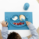 ezpz Pack de 3 Happy Utensils Azul EUHUB003