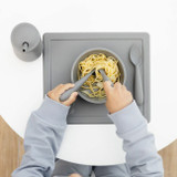 ezpz Pack de 3 Happy Utensils Cinza EUHUG005