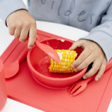 ezpz Pack de 3 Happy Utensils Coral EUHUC004