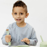 ezpz Pack de 3 Happy Utensils Verde Nórdico EUHUS001