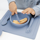 ezpz Pack de 3 Happy Utensils Índigo EUHUI001